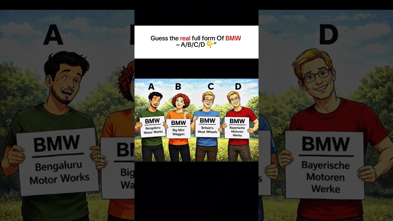 Only Smart BMW Fans Know This 😏 | A/B/C/D? #BMW #CarQuiz #CarLovers #TrendingNow #BMWFans #Knowledge