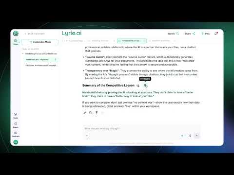 Lyrio AI Workspace 공식 영상 미리보기
