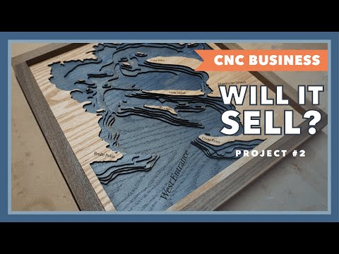CNC Laser 3D Wooden Lake Map Art - Will It Sell? Episode 2