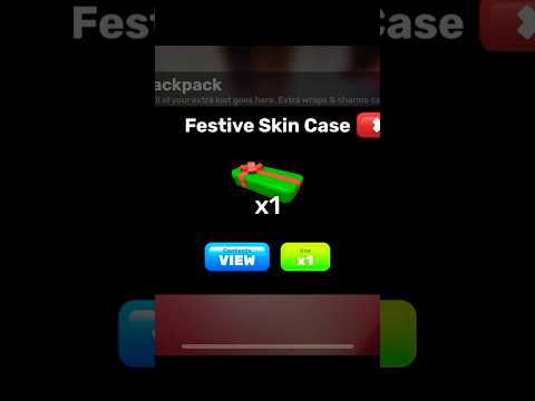 Opening Free Festive Skin Case in Rivals! #roblox #rivals #viralshort #christmas