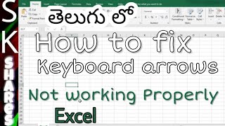 తెలుగు లో - Arrow keys not working in MS Excel - Scroll Lock in Telugu