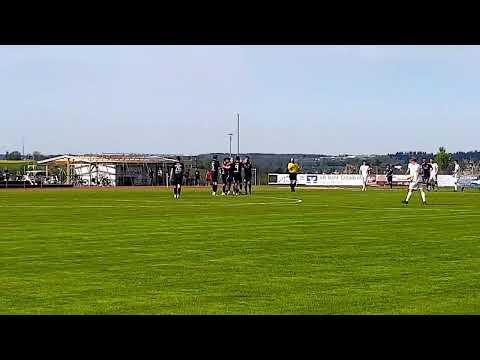 Freistoßtor TSGV Waldstetten im Derby gegen den 1.FC Germania Bargau am 13.04.2024