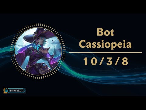 Boy 1 Champ Cassiopeia Bot vs Ezreal KR Challenger Replay Patch 13.21