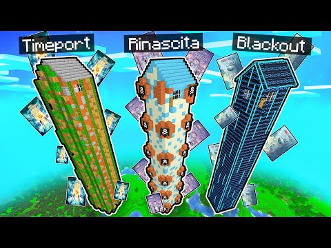CASA ALTA TIMEPORT VS CASA ALTA RINASCITA VS CASA ALTA BLACKOUT! - MINECRAFT