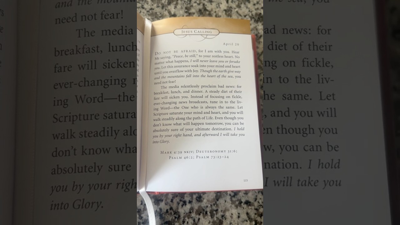 Devotional Jesus Calling - April 20, 2026