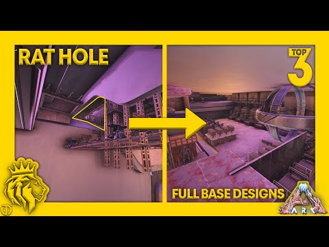TOP 3 Rat Holes W/ FULL BASE Designs On Genesis 2! | ARK: Survival Evolved