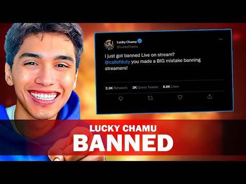 LUCKY CHAMU BANNED LIVE ON STREAM - (Cheating in Warzone and Black Ops 6)