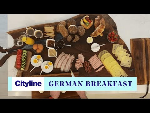 An epic homemade German breakfast spread