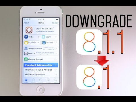 How To Downgrade iOS 8.1.1 To iOS 8.1 & Jailbreak Untethered