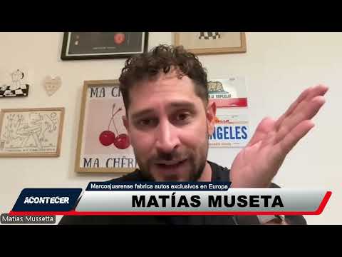 Matías Museta de Marcos Juárez fabrica autos exclusivos en Param (Italia). Más detalles