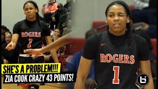 She&#39;ll Break Your ANKLES &amp; Give Your WHOLE SQUAD Buckets!! Zia Cooke CRAZY 43 Points!!