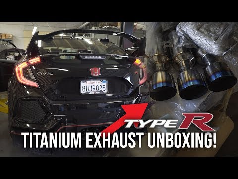 2018 TYPE R INVIDIA R400 GEMINI TITANIUM EXHAUST UNBOXING!