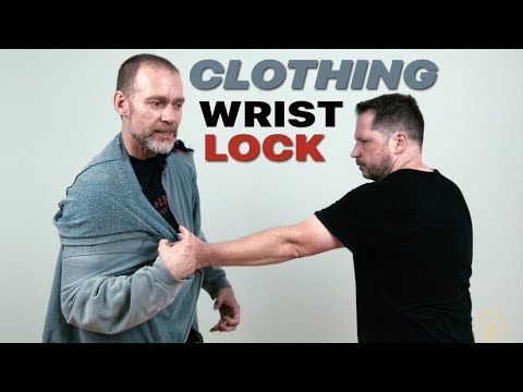 Clothing Wrist Lock Control Core JKD Clinch Technique