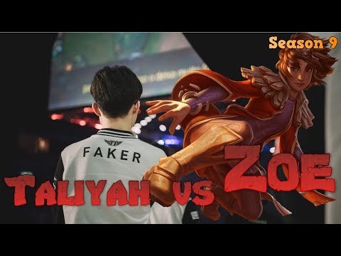 Faker - Taliyah vs Zoe Mid - LoL Season 9 KR Ranked | League of Legends Replays