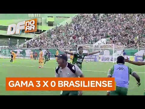 Gama vence Brasiliense por 3 a 0 na semifinal do Candangão BRB | DF no Ar