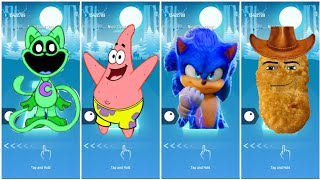 Poppy Playtime Chapter 🆚 Patrick 🆚 Sonic the Hedgehog 🆚 Gegagedigedagedago - who is best 🎯