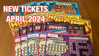 Brand New April 2024 Tickets‼️ California Lottery Scratchers🤞🍀🍀🍀