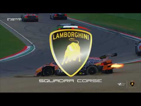 Lamborghini Super Trofeo Europe 2017. Race 2 Autodromo di Imola. Last Laps