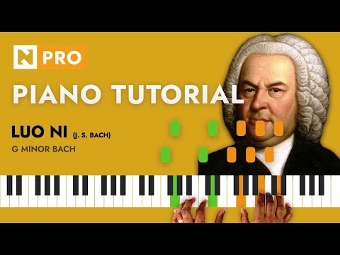 Luo Ni - G Minor Bach | PIANO TUTORIAL | PRO
