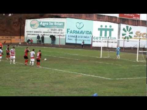 Tupi 1 x 1 Guarany de Bagé - Sampaio cobrando pênalti