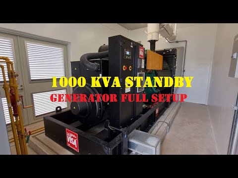 1000 kVA Standby Power Genset Full Set Up - ONIS Visa
