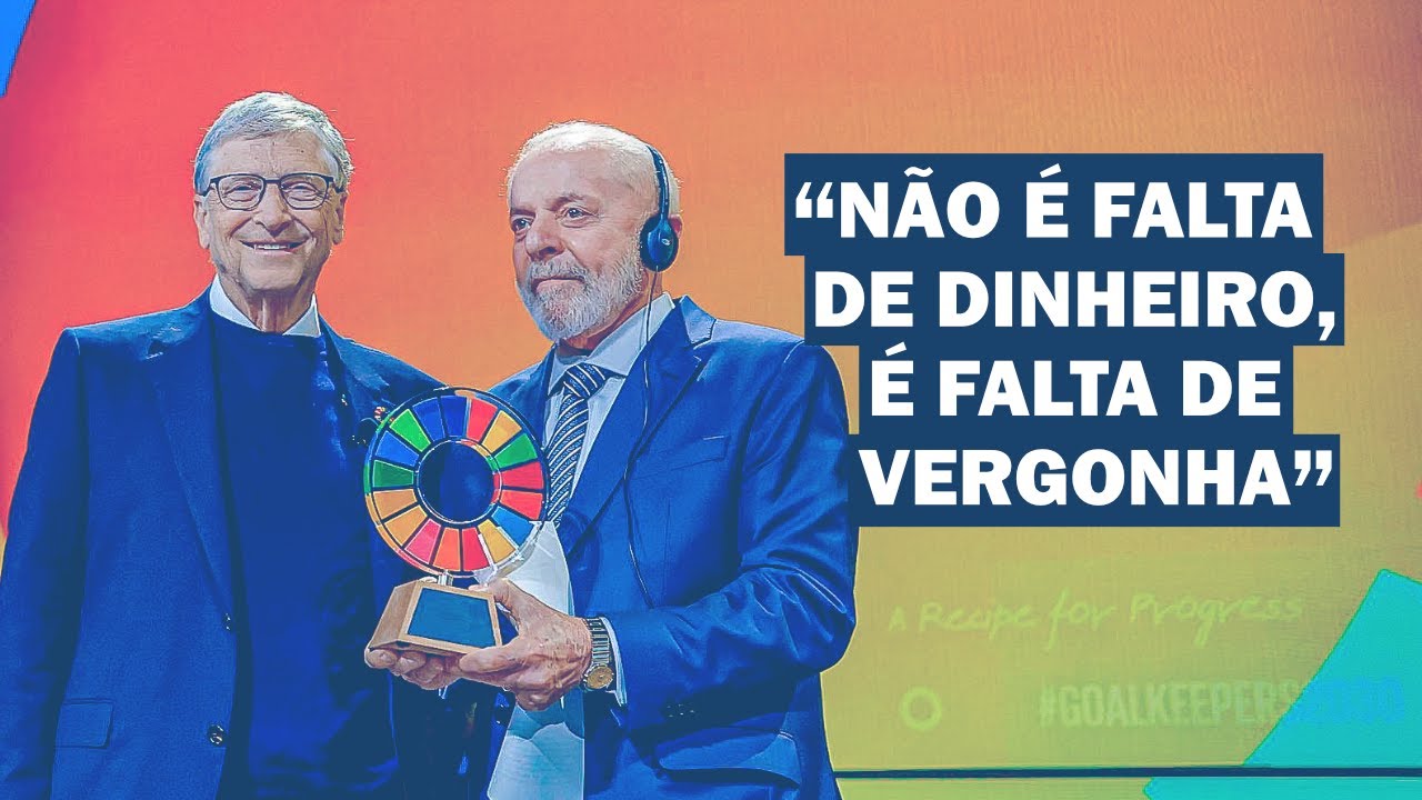 LULA RECEBE PRÊMIO DE BILL GATES POR COMBATE À FOME NO MUNDO E FAZ DISCURSO EMOCIONANTE | Cortes 247