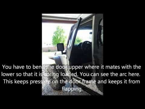 How to make your Bestop soft doors quiter.