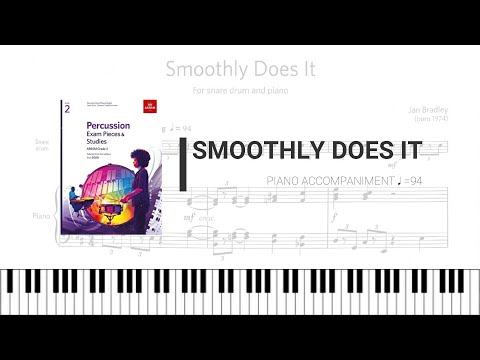 ABRSM G2 Percussion 2020 (A2) Smoothly Does It (Piano accompaniment)