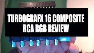 TurboGrafx 16 Composite RCA RGB review (ebay)