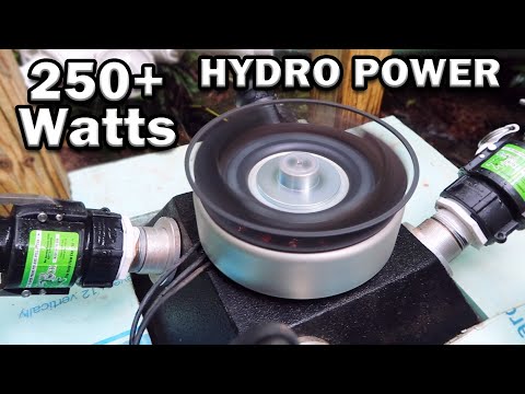 AMAZING 250+ Watts of Micro Hydro Power Off Grid