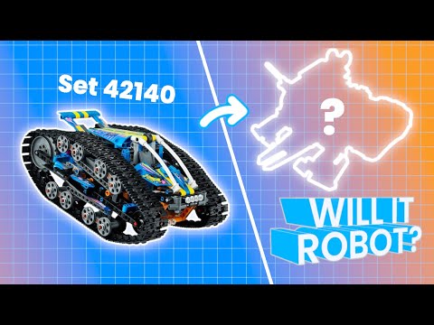 Turning a Technic tank into a Lego battle bot | Will It Robot? | 42140 Transformation Vehicle