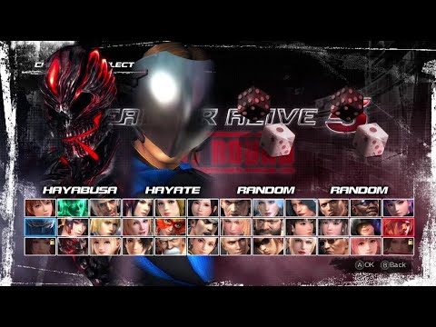 DOA5LR Hayabusa And Hayate Vs Random Team