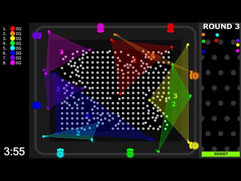 Gold Battle x Line Battle - Elimination Marble Race in Algodoo