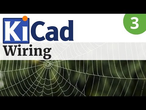 Collegare i componenti sullo schema elettrico con Kicad5 (Wiring) - Video 3