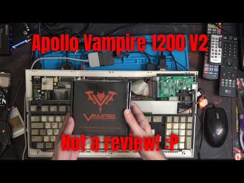 Amiga 1200 with an Apollo Vampire 1200 v2 - not really a review, just checking it out!