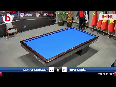 MURAT GENÇALP & FIRAT DENİZ Bilardo Maçı - 2022 ERKEKLER 1.ETAP-2.TUR