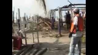 preview picture of video 'Se incendian 3 ramadas en Playa el Borrego ( SAN BLAS NAYARIT )'