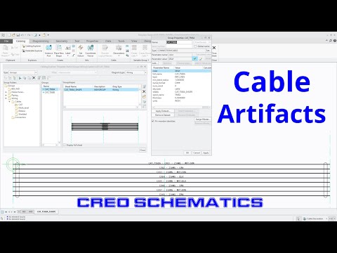 Creo Schematics - Creating a Cable Artifact | Creo Parametric Cabling