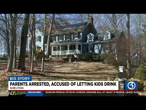 VIDEO: Parents arrested, accused of letting kids drink