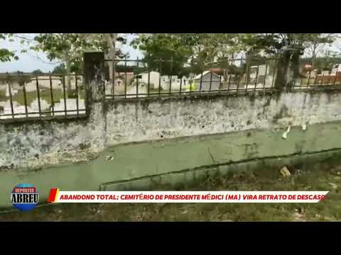 ABANDONO TOTAL: CEMITÉRIO DE PRESIDENTE MÉDICI (MA) VIRA RETRATO DO DESCASO