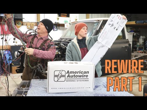 1972 Chevy C10 Full American Autowire Kit Install & First Start Up - Part 1 - Project Harold