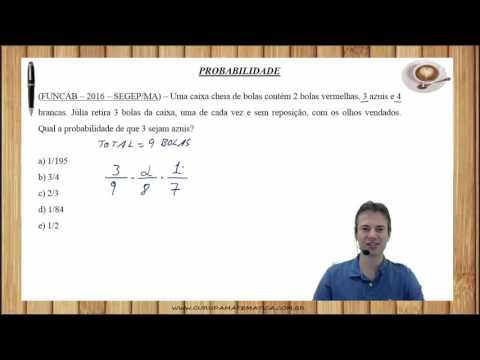 0818 - FUNCAB - PROBABILIDADE