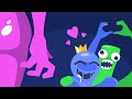 Finger Heart. Blue x Green | Rainbow Friends Animation