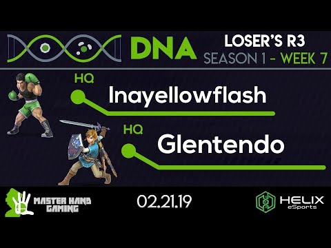 DNA 1.7 - HQ | Glentendo (Link) vs HQ | Inayellowflash (Wolf, Mac) - Loser's R3