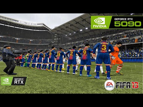 The Most Realistic FIFA - FIFA 13 RTX 5090 GAMEPLAY - EL Clasico