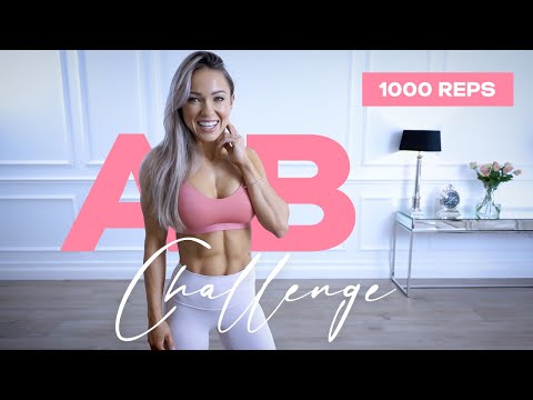 Learn 1000 REPS Ab Challenge INTENSE ABS WORKOUT Caroline Girvan Mind Luster
