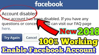 How to Recover Facebook Account How To Open Disabled Facebook Account 2018 Updated