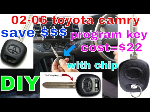 02 - 05 toyota camry transponder key programming steps FREE DIY