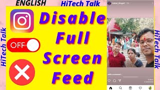 How to turn off Instagram full screen feed view  | Disable full screen Instagram feed view