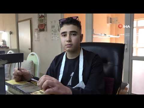 Alevde işlenen camlar, gümüş ile birleşip ziynet eşyasına dönüşüyor